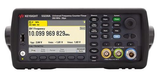 Αγορά Κλειδί 53230A 350 MHz Παγκόσμιος μετρητής συχνοτήτων/χρονοδιακόπτης με 12 ψηφία/δευτερόλεπτο Ανάλυση και χρονικό διάστημα 20 ps ηλεκτρονική κατασκευή