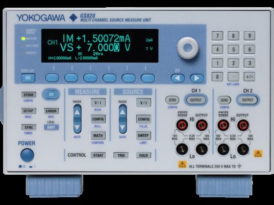 Αγορά YOKOGAWA GS820 Multi Channel Source Measure Unit με τετραπλευρική λειτουργία και απομονωμένη 2-κάναλη ανάλυση 1 pA ηλεκτρονική κατασκευή