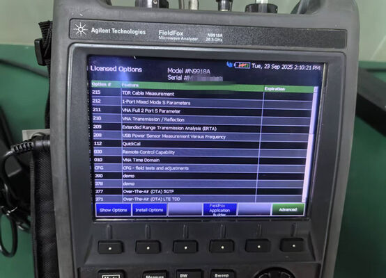 Αγορά Κλειδί (Αγέλεντ) N9918A FieldFox Χονδρικός αναλυτής συνδυασμού μικροκυμάτων, 26,5 GHz ηλεκτρονική κατασκευή