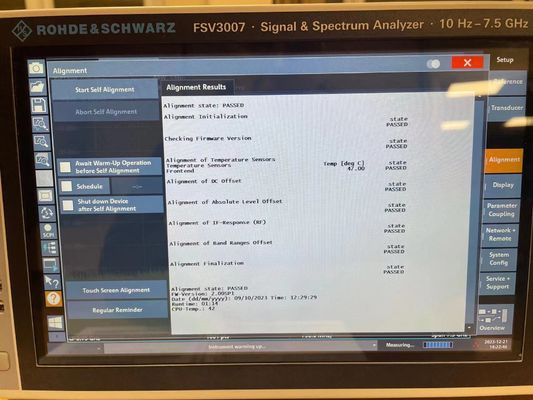 Εναλυτής σήματος και φάσματος Rohde & Schwarz FSV3007 10 Hz έως 7,5 GHz με οθόνη αφής