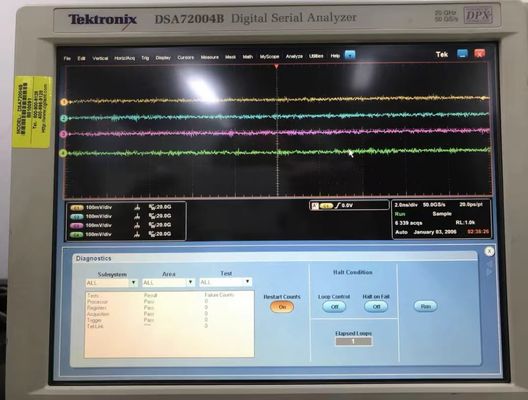 Tektronix DSA72004B Οσιλοσκόπιο 20 GHz 4 Ch 50 GS/S Ενσωματωμένος ψηφιακός σειριακός αναλυτής
